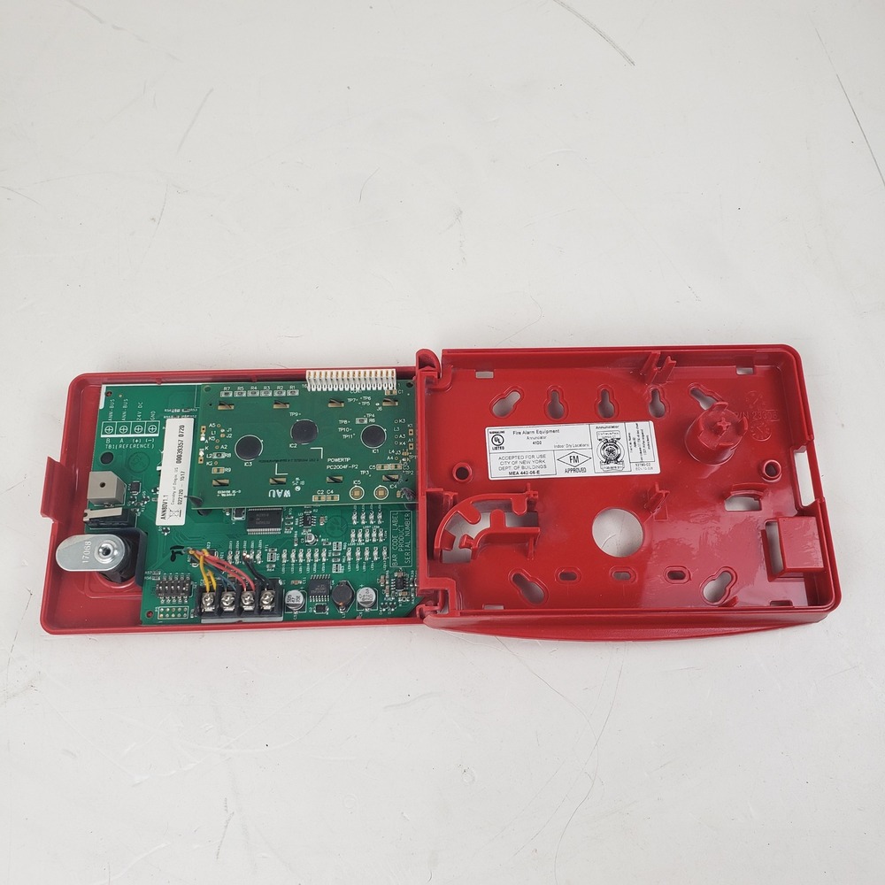Fire-Lite Alarms by Honeywell ANN-80 Red Fire Alarm Annunciator LCD Display